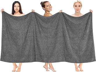 100% Cotton 40x80 Oversized Bath Sheet, Extra Large Turkish Bath Towels for Bathroom, Dark Gray Bathsheet