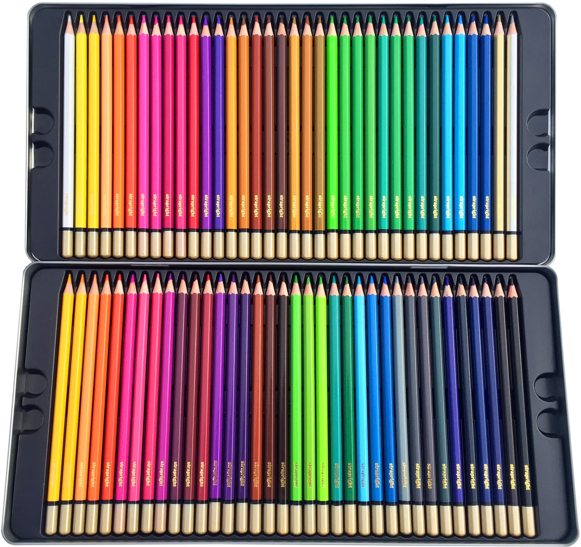 Deluxe Colored Pencils Kit -72 Bright Colors -Pack includes Case & Coloring eBook - Great Gift for Creative Children and Adults -Design, Draw, Blend, Smooth, and Sketch with these high quality Pencils