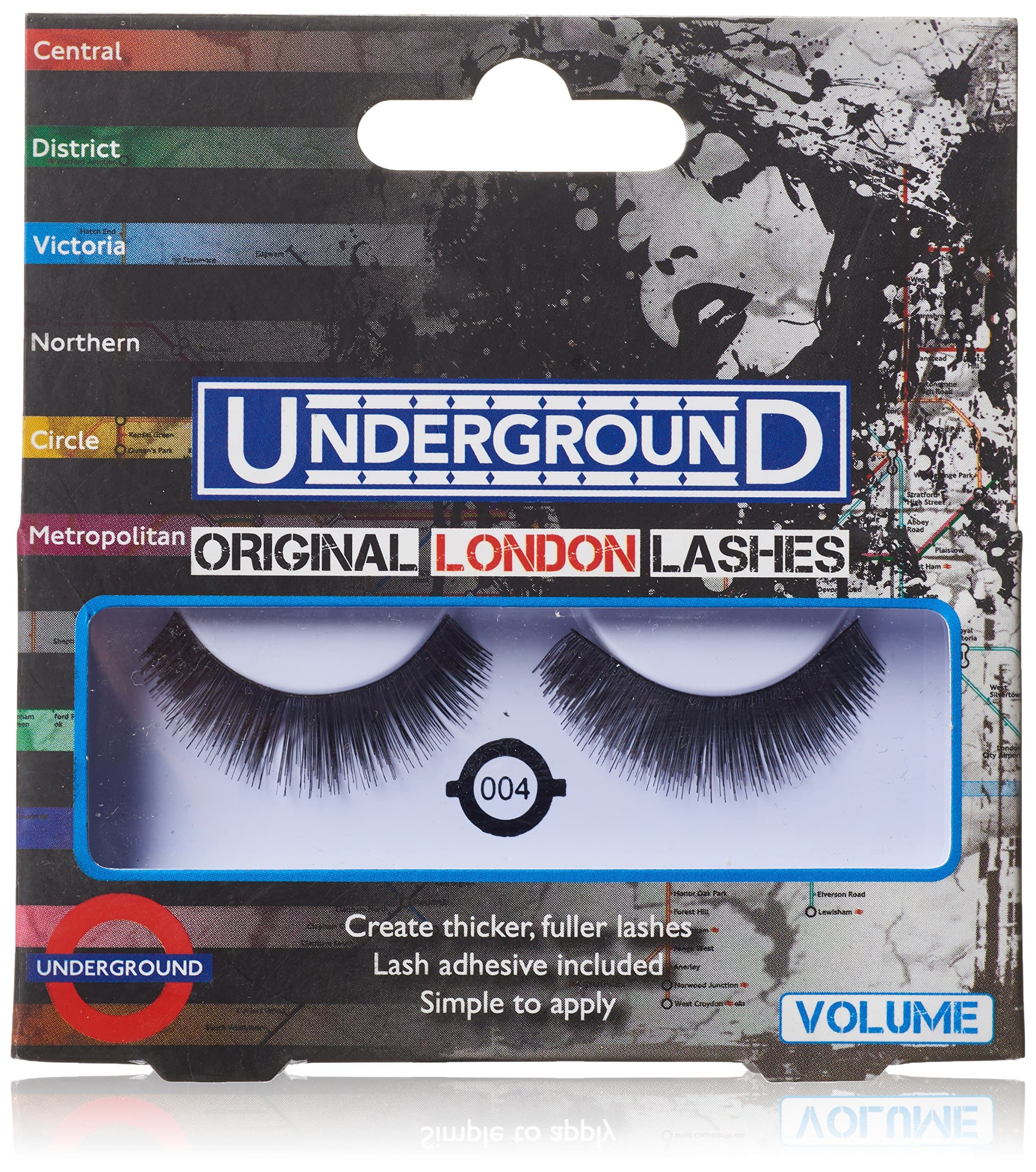 Underground London Volume False Eyelashes Number 004