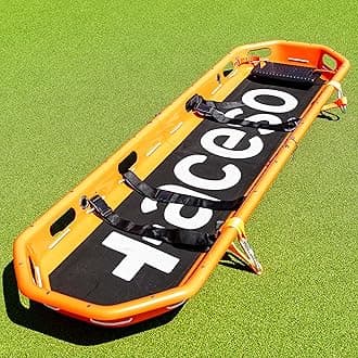 Rescue Basket Stretcher with Straps and Lifting Sling – Durable Stainless Steel Basket Stretcher for Sport and Rescue | Sports Health & Safety Equipment | Rescue Stretcher | Football Stretcher