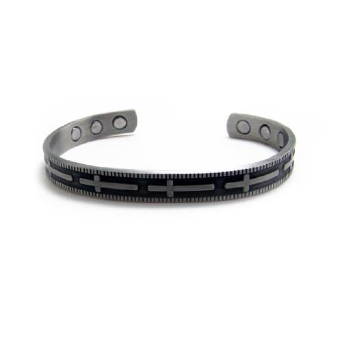 Magnetic Copper Golf Bangle Cuff Bracelet Cross