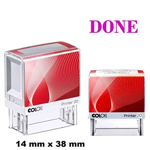 DONE Self Inking Rubber Stamp Custom Colop Office Stationary