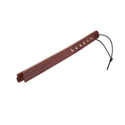 JAKIELAX Handmade Brown Leather Paddle Slapper