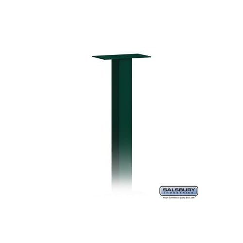 Salsbury Security Mail House Box Post, Ground Mounted (Green)