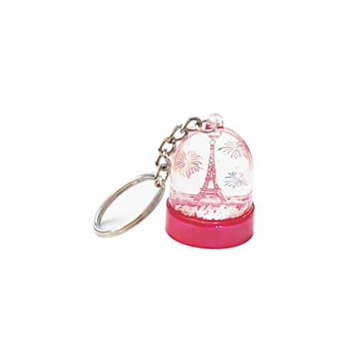 Les Parisettes Door Key Eiffel Tower Snow Globe