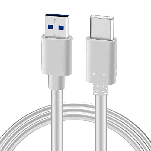 3.28ft Type-c USB 3.0 Cable USB-A Male to USB-C 3.1 Gen2 Cable Quick Charger Sync Data Cable Cord (White)