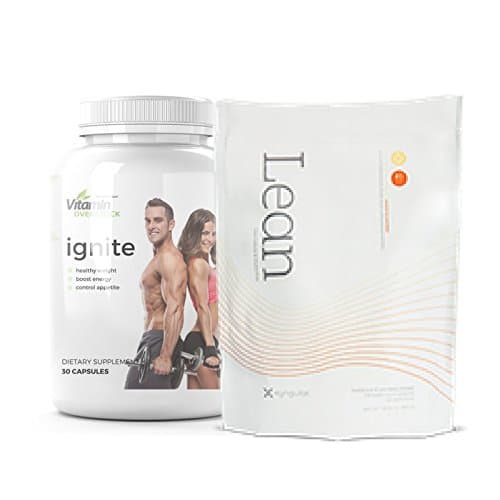 LEAN & IGNITE: Snack Replacement & Lean Muscle with Powerful Thermogenic Fat Burner - Max Strength - Xyngular & Vitamin Overstock (30-Day Supply)