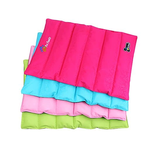 MNBS Pet Dog Foldable Solid Color Waterproof PVC Cool Summer Bed Mat Medium