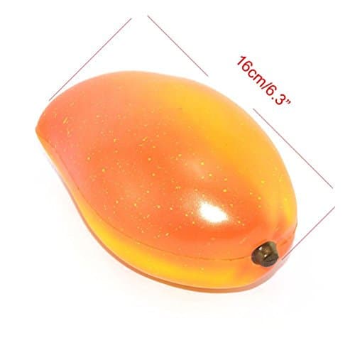 Squishy Large Mango - Jumbo Slice Fruit Scented Slow Rising Squishies Toys, Squishy Mango Super Slow Rising Scented