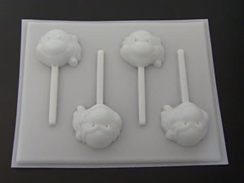 Turtle Ninja Hard Candy Lollipop Mold TMNT