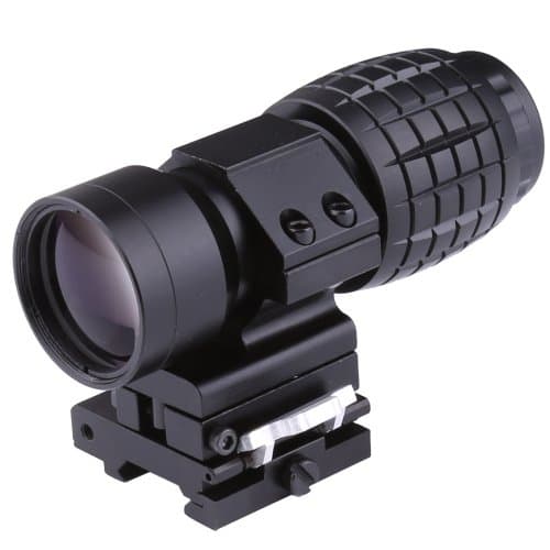 FIRE WOLF 3X Magnifier Scope Sight Tactical with Flip to Side 20mm Rail Mount Scopes