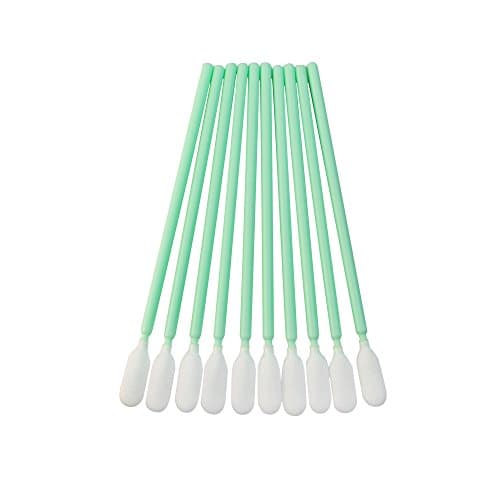 100PCS PS766 Polyester Cleaning Swab Sticks Soft Double-Layer Dust-free Cloth Swabs For Solvent Format Inkjet Printer Optical Equipment Scanners Chips