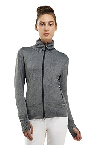 Noel Asmar High Collar Warm Up Jacket Heather Grey Medium