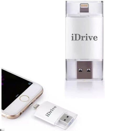 LYBALL Apple iPhone Flash Drive USB OTG U Disk with Lightning Connector External Storage Memory Expansion for iPhone 6 7 iPads iPod & Computers White (16GB)