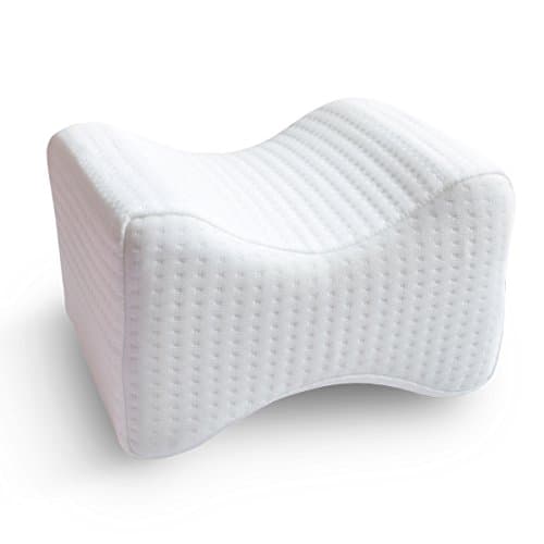 Memory Foam Orthopedic Knee Pillow for Sciatica Relief, Back Pain, Leg Pain, Hip and Joint Pain - Wedge Contour Pregnancy Cushion