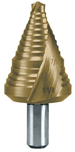 MARXMAN Maintenance Tools 81551 Helical Flute Step Drill, Titanium Nitride Coated, 1/4" to 3/4"