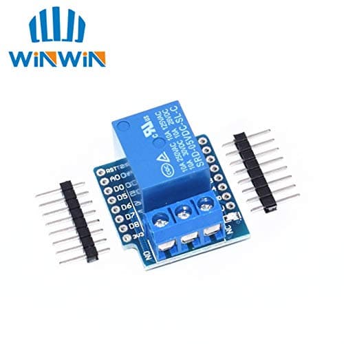 Muccus 1Set One Channel D1 Mini Relay Shield D1 Mini Relay Module for ESP8266 Development Board 1 Channel