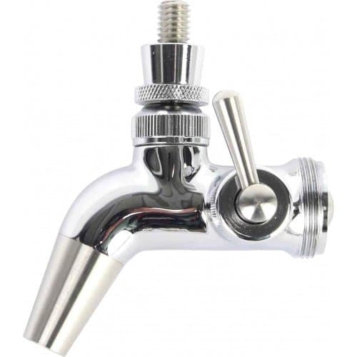 Intertap Forward Sealing Beer Faucet, Stainless with Flow Control