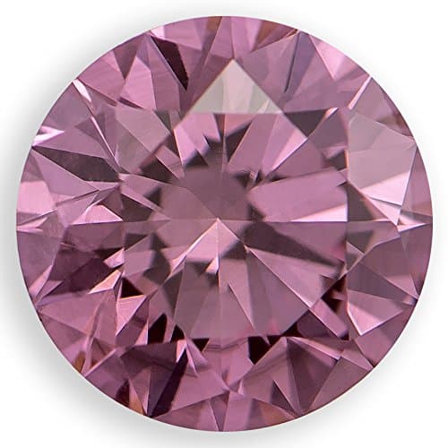 0.80 Ct. | Round | Light Raspberry Color | VS2 Clarity | U.S. Man Made Diamond