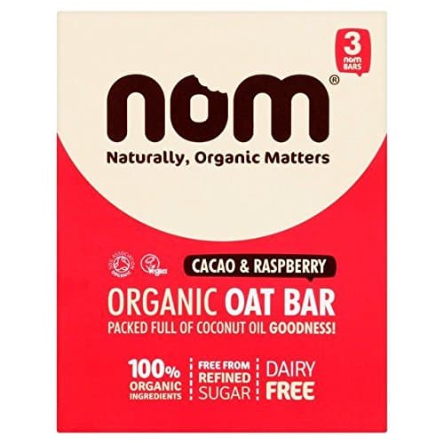 Nom Cacao & Raspberry Organic Oat Bar Multipack - 3 x 52g