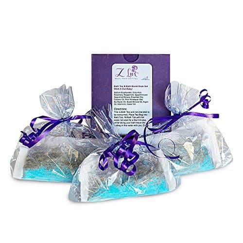 Z Lux Bath Tea and Bath Bomb Combination, "Work it Out Baby" All Natural Bath Soak to help with Stress, Sore muscles and Better Sleep. Brand New on the Market, Freshness Guaranteed