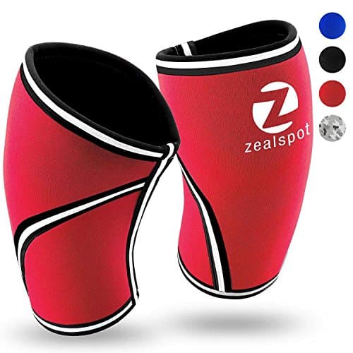 Knee Sleeves(1 Pair)Compression & Support for Weightlifting, WOD, Squats, Gym, Powerlifting & Crossfit-7mm Strong Neoprene Knee Brace-Both Women & Men,Red,Plus Size XXL