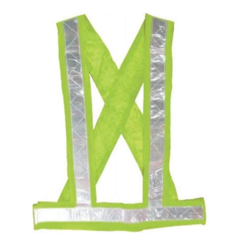 K T I 100% Polyester Reflective Vest for High Visibility All Day and Night with Emergency Identification Label. for Adults and Kids