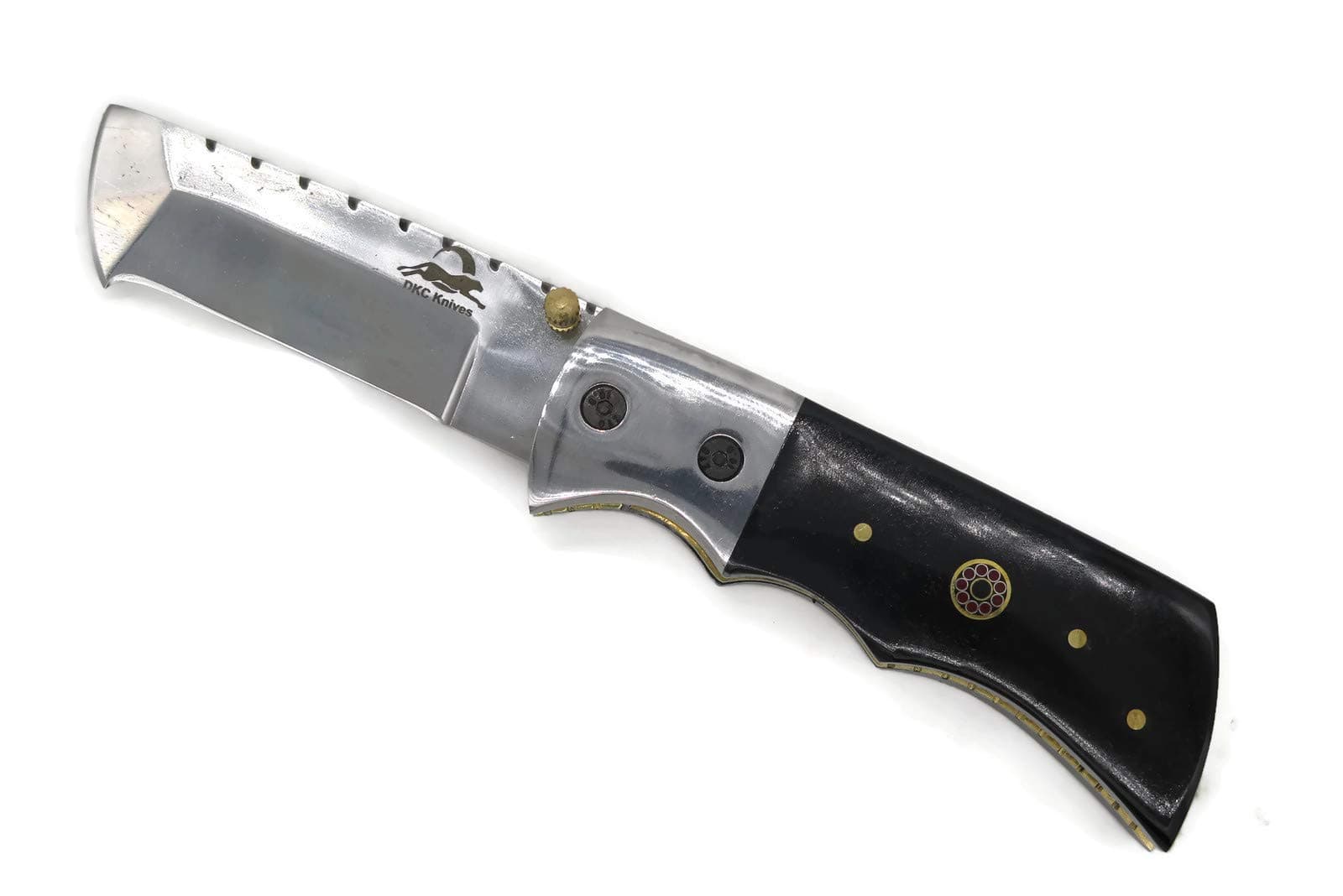 DKC Knives DKC-27-X Wizard 7" Long, 4" Folded 6oz Damascus Tanto Folding Pocket Hunting Knife TM