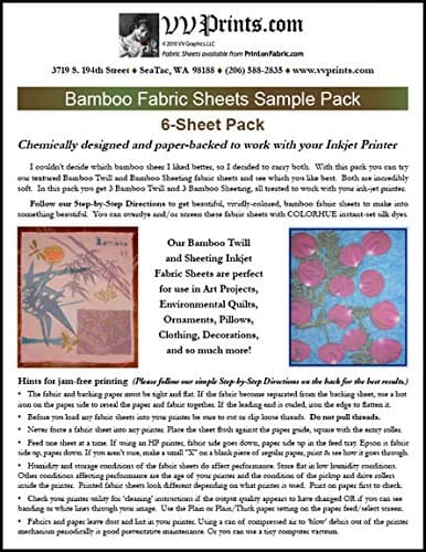 Bamboo Fabric Sheet Sample Pack (Sheeting & Twill)