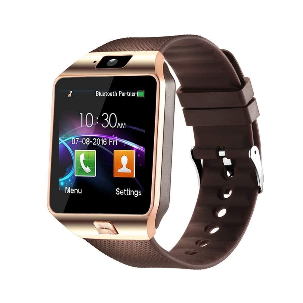 321OU Touch Screen Bluetooth Smart Wrist Watch (Brown)
