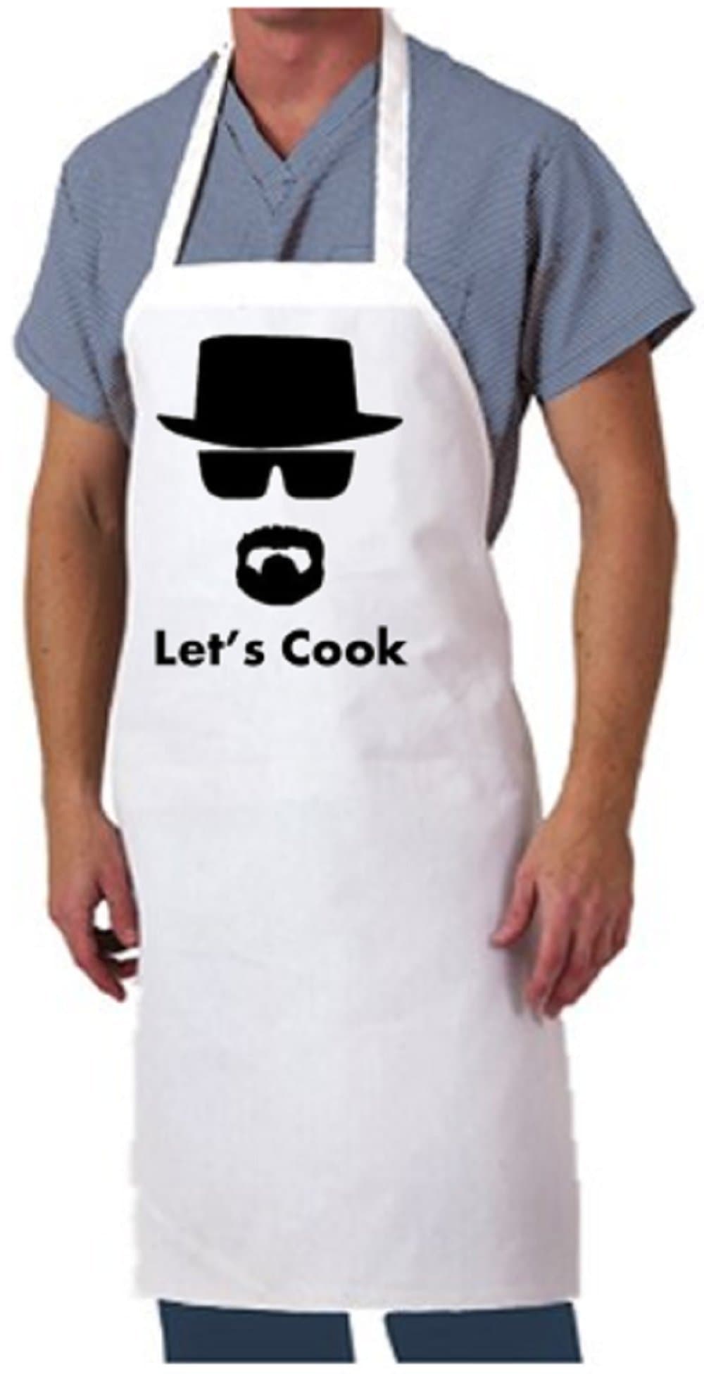 Kitchen Aprons Chef Cooking Baking - Breaking Bad Professional Bib for Men, Women, Grill, BBQ, Outdoor, Camping, Home / 100% Cotton, 2 Large Pockets,