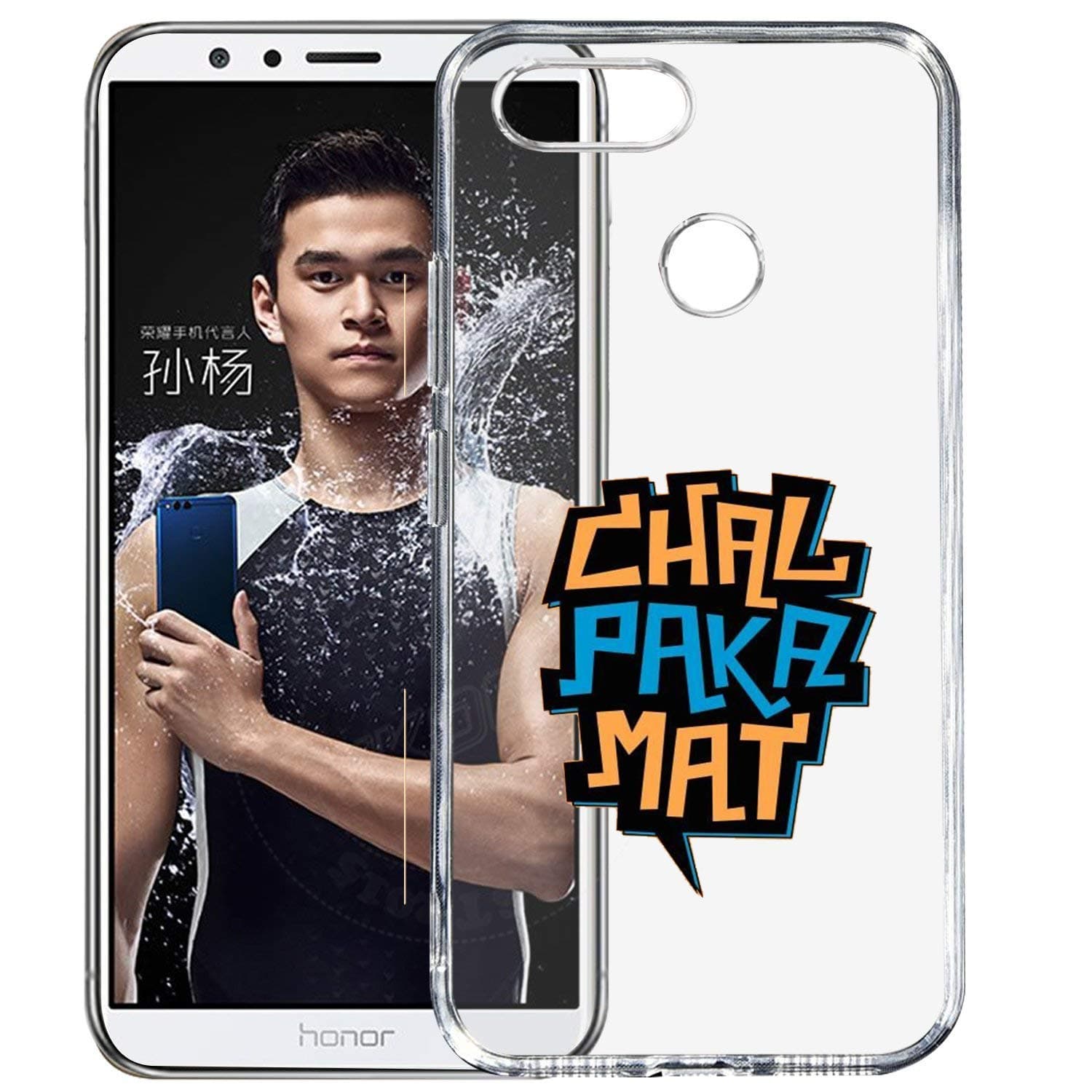 DRaX Printed Soft Transparent Back Cover for HOT 6 PRO (Chal Pakka Mat)