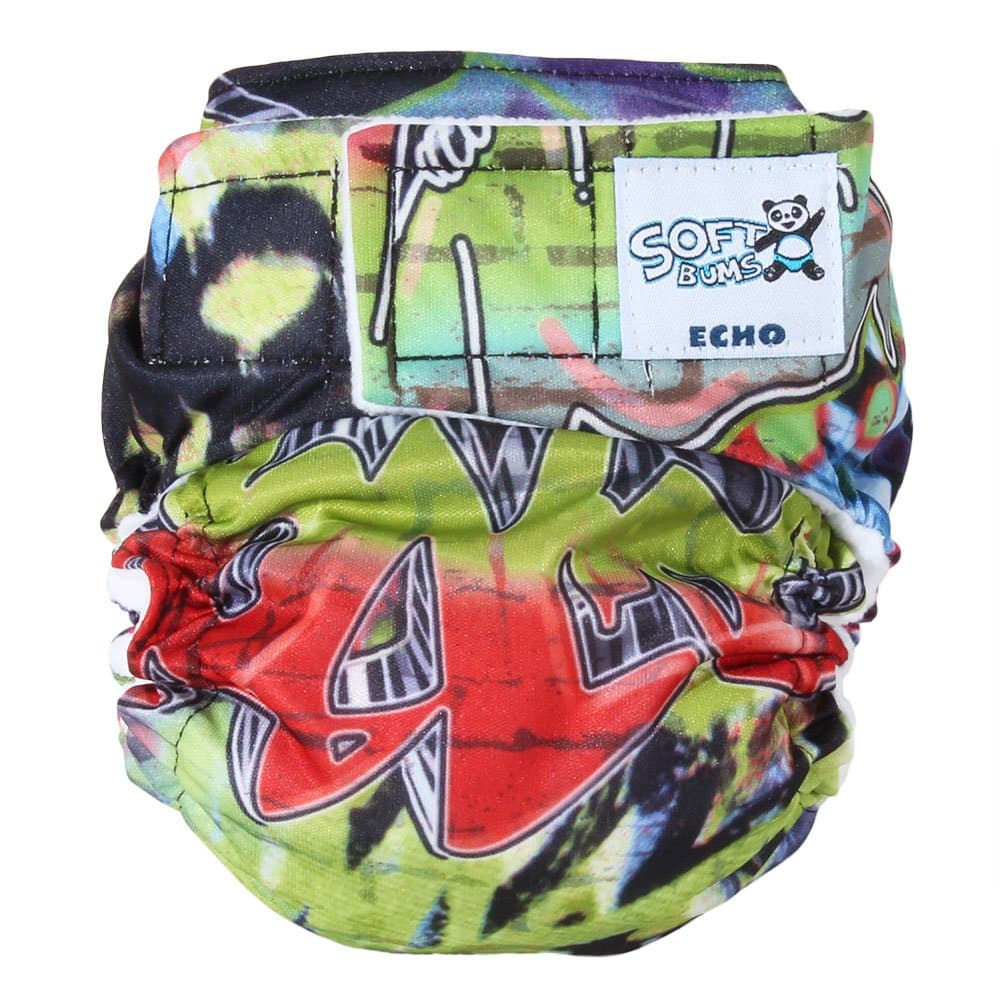 SoftBums Echo Shell with Hook and Loop, Tagged