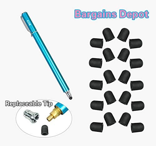 20Pcs 0.18-inch (Dia) Soft Replacement Rubber Tips Thin-Tip High Precision Stylus Pen