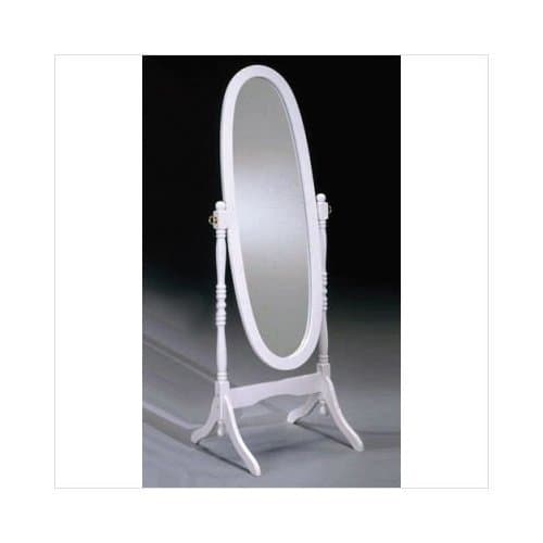 Cheval Mirror in White Finish