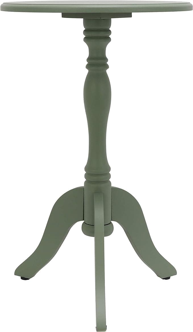 Decor Therapy Simplify Pedestal Accent Table, Olive Branch