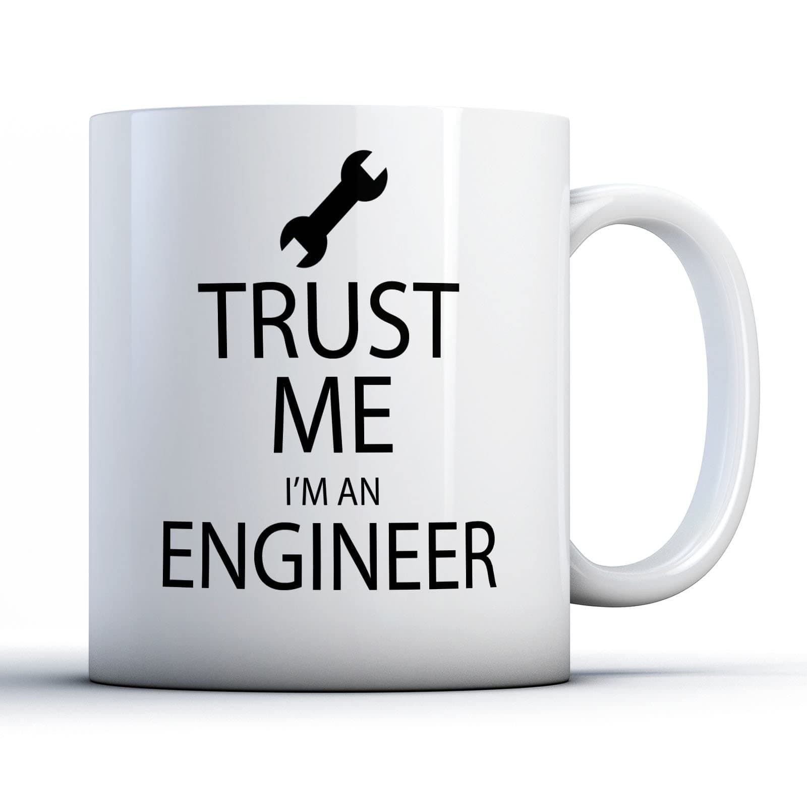 Finger prints - Trust Me I'm an Engineer - Printed Mug, Ceramic, 11fl.oz.