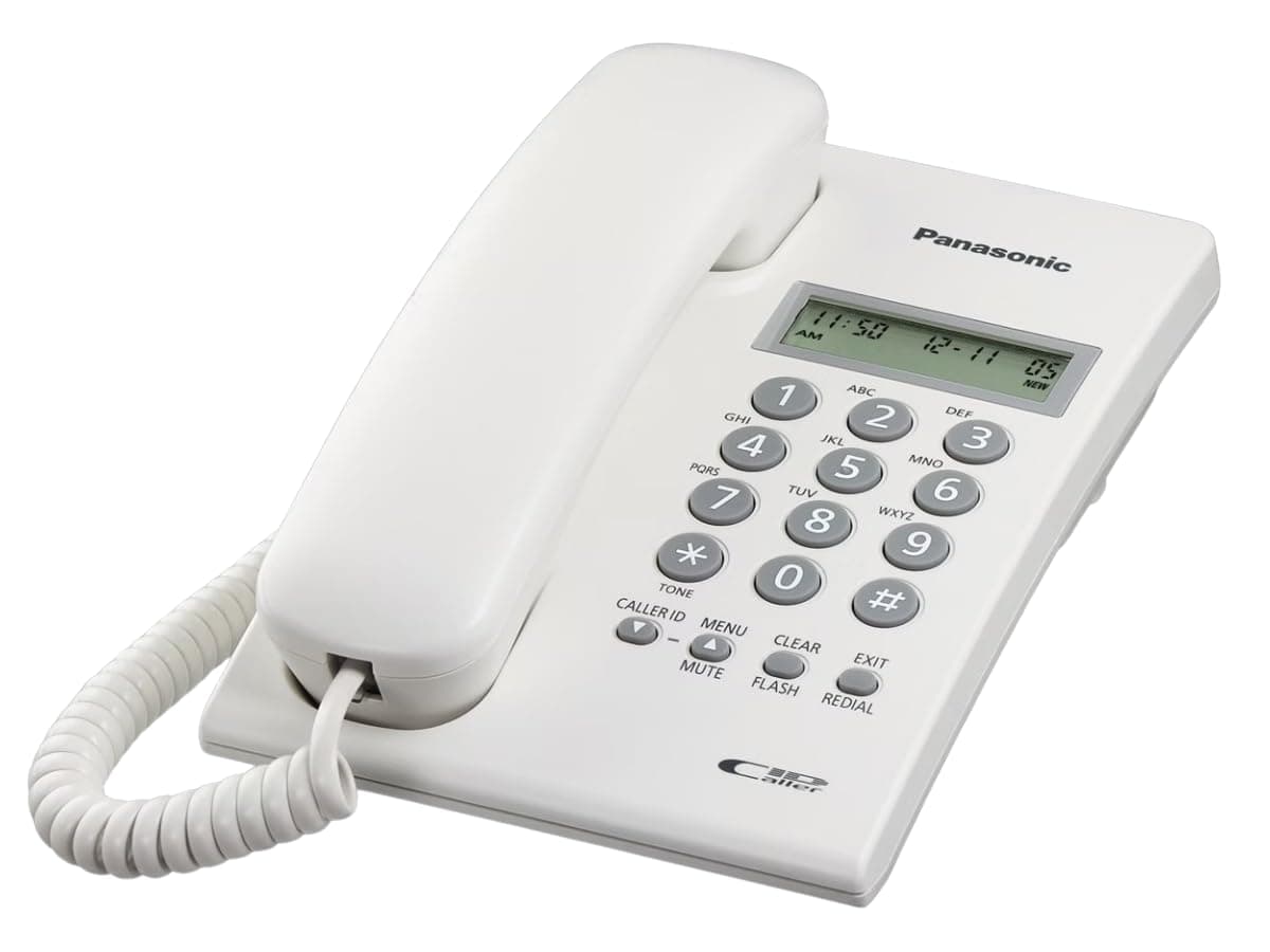 Panasonic Corded Telephone, White