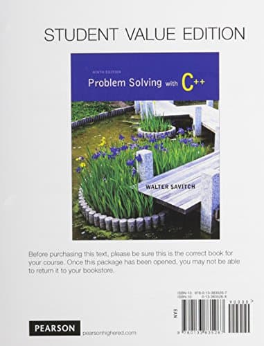 Problem Solving with C++, Student Value Edition plus MyProgrammingLab with Pearson eText -- Access Card Package (9th Edition) 9th Edition
