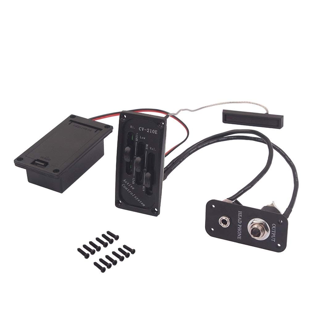 Electric Violin Pickup Piezo Preamp Accessory With Active Tone System
