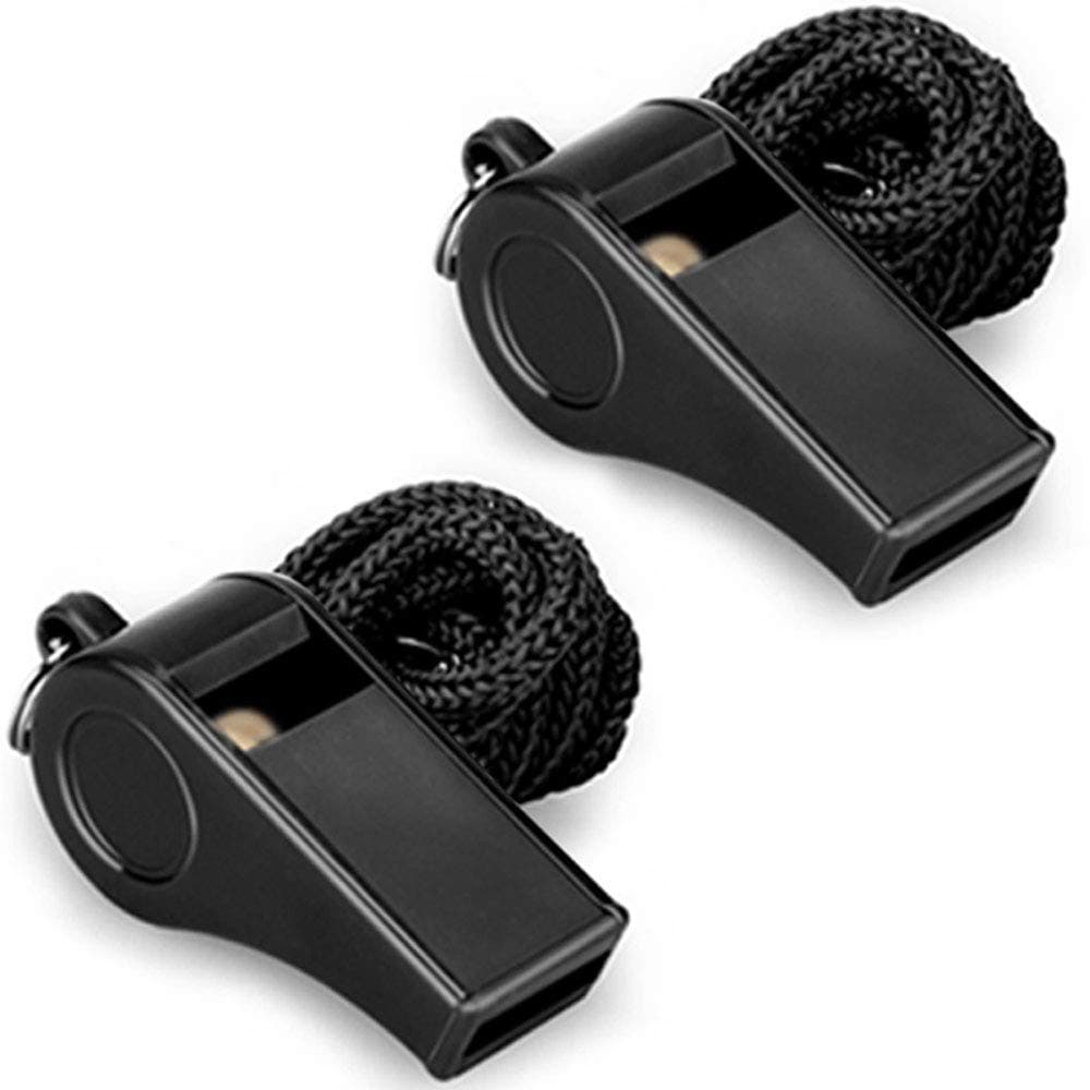 2PCS Blak Whistle