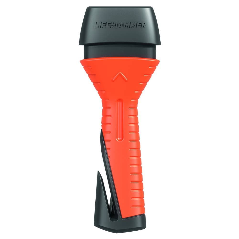 LifeHammer HEN01QCSBL Safety Hammer Evolution Emergency Automatic Auto Escape Tool (Orange), 1 Pack