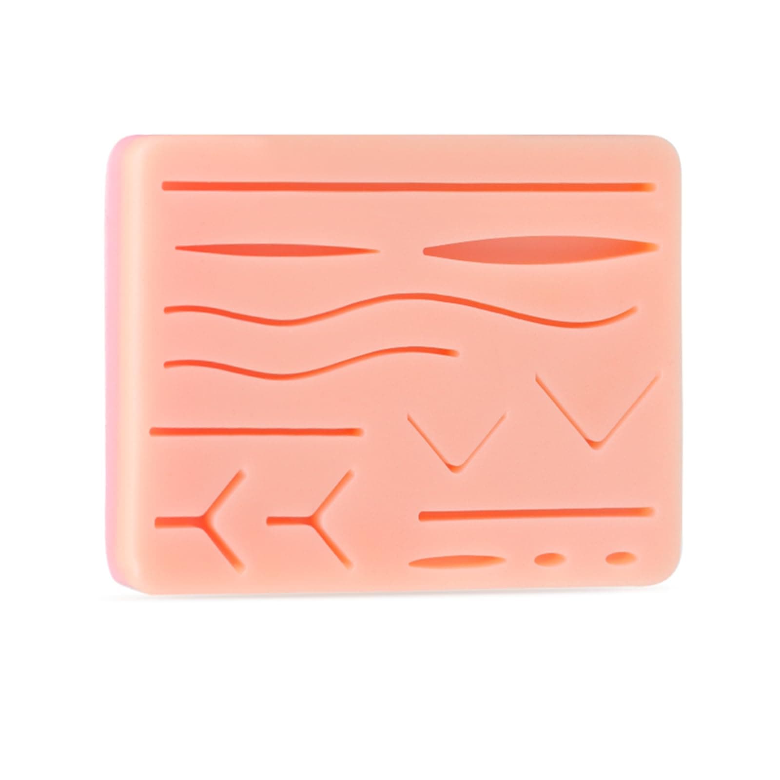 Suture Practice Pads 3 Layer with 14 Wound 5x7", Suture Practice Kit, Durable Silicon Skin Suture Pad to be Used by Students for Training and Practice of Medical