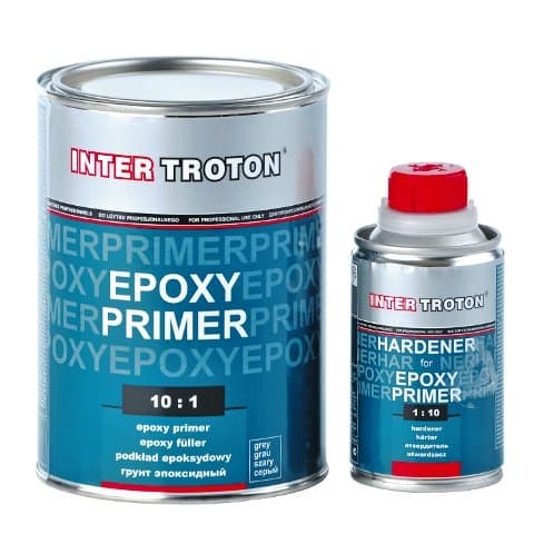 6x Inter TROTON Epoxy Primer 2 K 10: 1 ? 1 Litre Kit with Catalyst