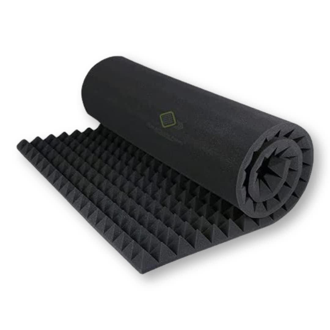 - 6x3 Sheet Pyramid 38 Density Soundproofing Padding absorbption Studio Sound Acoustic Foam | Control Echo & Reverb - 2 Inches (Single)