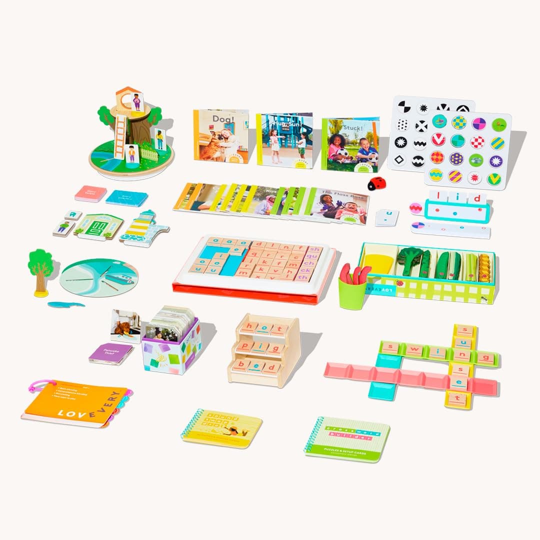 Lovevery Reading Skill Set, Learn to Read for Kindergarten and 1st Grade, Fun Phonics Games and Books, Part 2