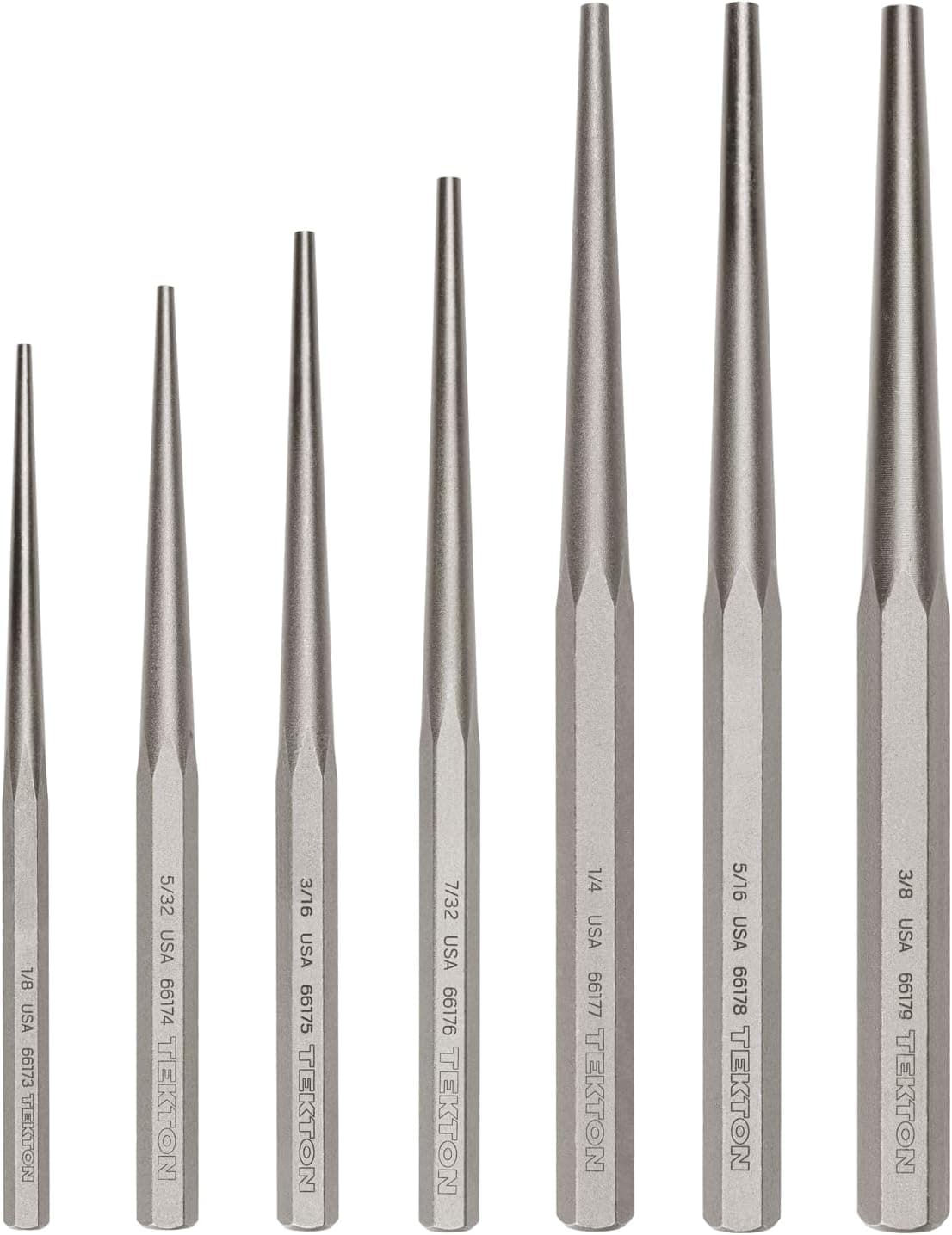 TEKTON Alignment Punch Set, 7-Piece (1/8-3/8 in.) | PNC96003