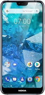 Nokia 7.1 - Android 9.0 Pie - 64 GB - Dual Camera - Dual SIM Unlocked Smartphone (Verizon/AT&T/T-Mobile/MetroPCS/Cricket/H2O) - 5.84" FHD+ HDR Screen - Blue - U.S. Warranty