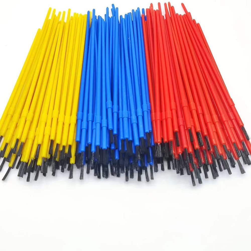 150pcs Plastic Paint Brushes Set Acrylic Paint Brushes Watercolor Brushes Colorful Detail Painting Kit Art Supplies for Educational & Learning Activity, 170mm