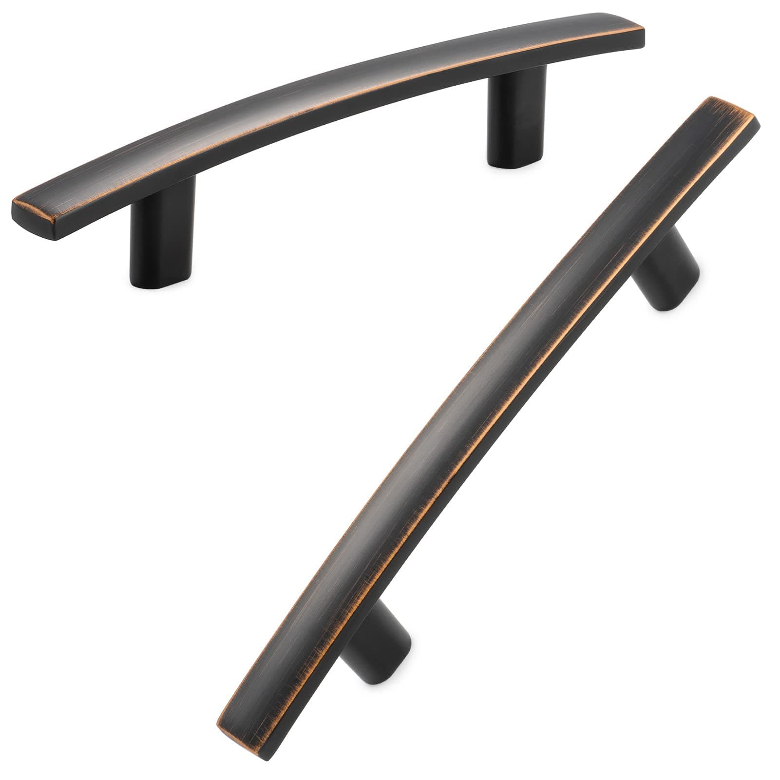 Solid Curved Bar Cabinet Pulls